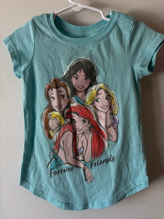Disney Other - Disney Light Blue Girls' Short Sleeve Tee with Princesses